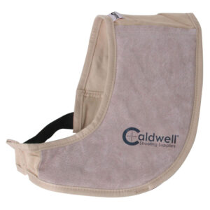 Caldwell PAST Field Recoil Shield ambidextrous tan cloth with leather pad for shotguns