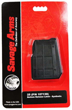 Savage Model 25 4-round .22 Hornet polymer detachable magazine
