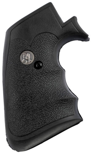 Pachmayr Decelerator checkered black rubber grip with finger grooves for Ruger Super Blackhawk