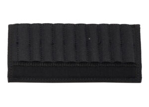 GrovTec GTAC86 black nylon belt slide ammo carrier with 10 elastic loops, fits 2.25-inch belts