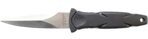 Smith & Wesson SWHRT3 H.R.T. badge fixed blade knife with black handle and sheath