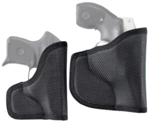 DeSantis Nemesis pocket holster, black rubberized fabric, ambidextrous, low-friction interior