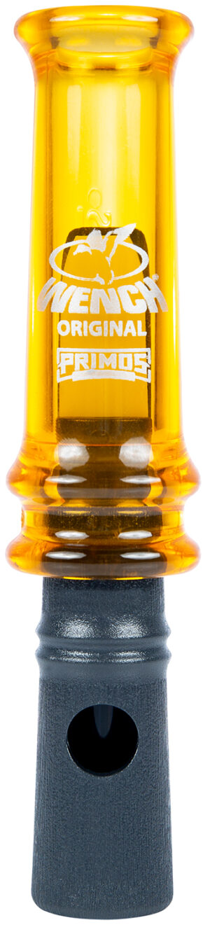 Primos The Original Wench duck call in yellow polycarbonate, side view