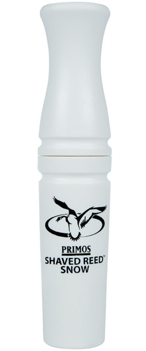 Primos 828 shaved reed open mouth call in white polycarbonate for snow geese and duck calling