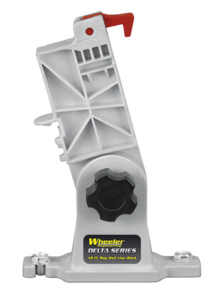 Wheeler Delta Series AR-15 Mag Well Vise Block gray polymer center support