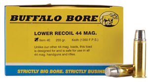 Buffalo Bore 4E20 .44 Magnum 255 gr Hard Cast ammunition - 20 per box