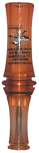 Haydel's WF00 White Front Specklebelly Goose Call brown acrylic