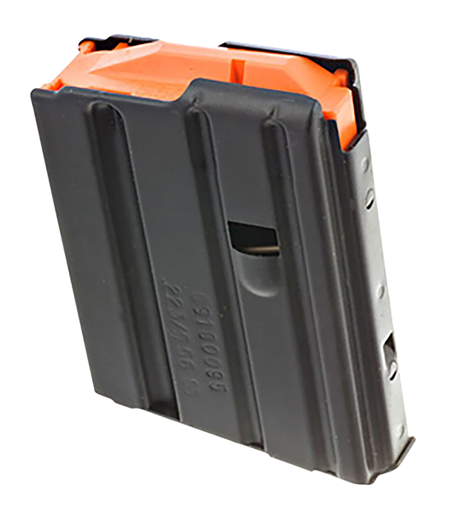 Ruger 10-round steel magazine for SR-556/AR-556, 5.56 NATO/.223 Rem, orange follower