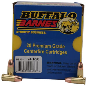 Buffalo Bore 9mmLuger 115gr Barnes TAC-XP ammunition box