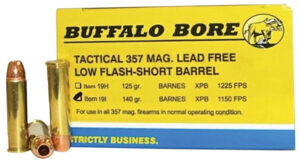 Buffalo Bore 357 Magnum 140 gr Barnes VOR-TX XPB 20 round box