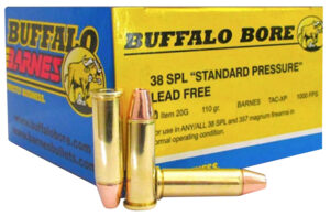 Buffalo Bore 38 Special 110gr Barnes TAC-XP lead-free ammunition box