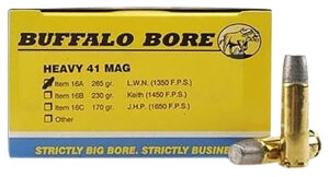 Buffalo Bore Ammunition .41 Remington Magnum 265 gr hard cast lead 20 per box