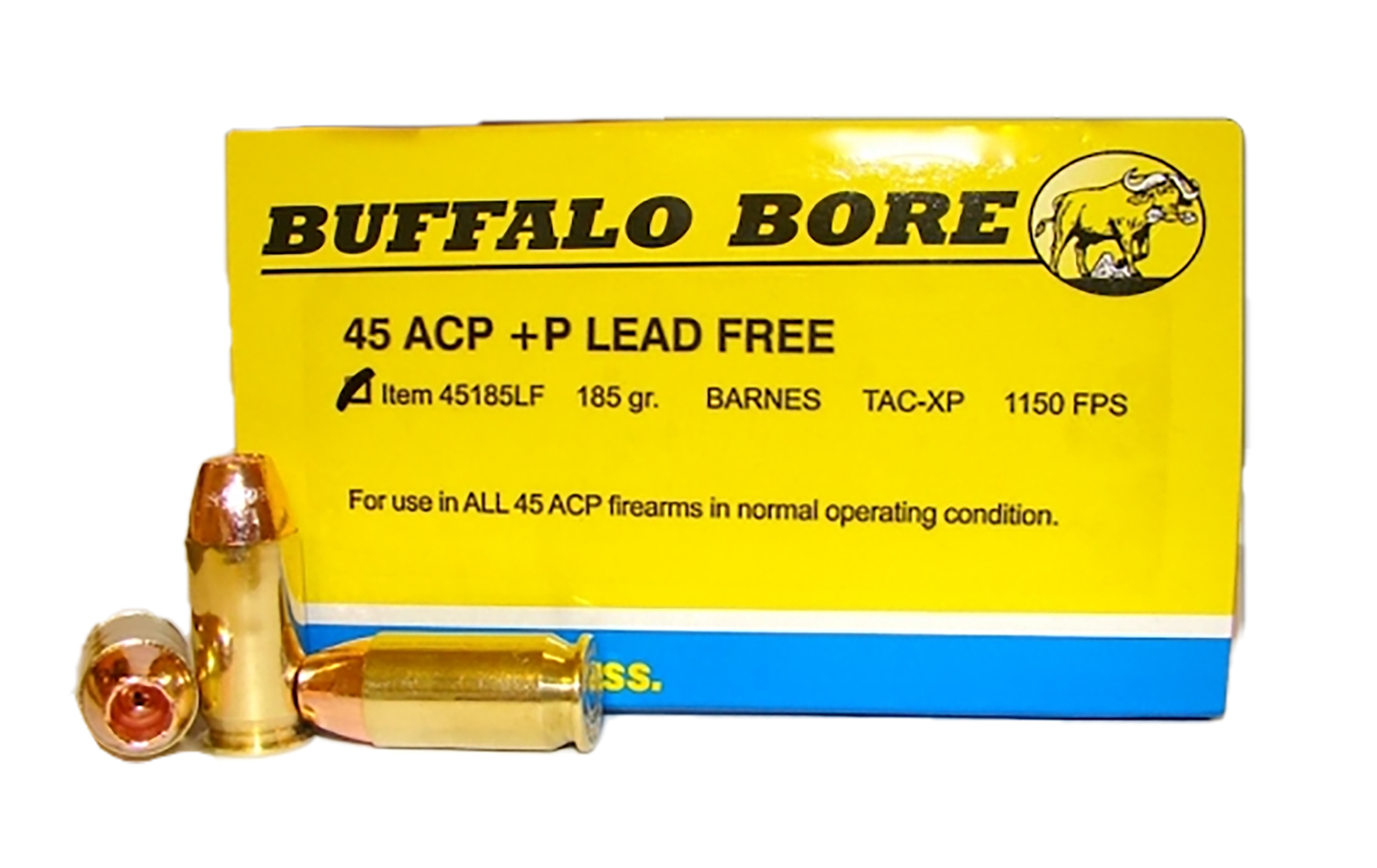 Buffalo Bore Buffalo-Barnes Strictly Business .45 ACP 185gr Barnes TAC-XP +P 20rd box