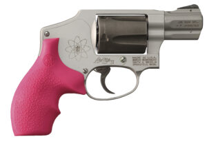 Hogue Pink Rubber Bantam Grip for Smith & Wesson J-Frame Round Butt, Cobblestone Finish