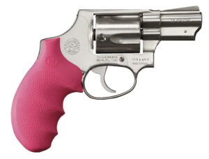 Hogue 67007 pink overmolded rubber Monogrip for Taurus small-frame revolver