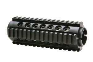 ProMag PM242 AR-15 carbine polymer quad rail handguard in black with four Picatinny rails