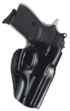 Galco Stinger OWB black leather belt holster for S&W M&P Shield, right hand