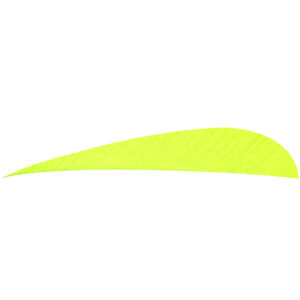 Trueflight Parabolic Feathers Chartreuse 4 in. LW 100 pk.