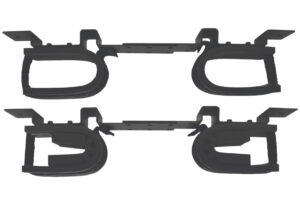 Rugged Gear 10075 overhead gun rack in black steel, holds 2 rifles/shotguns