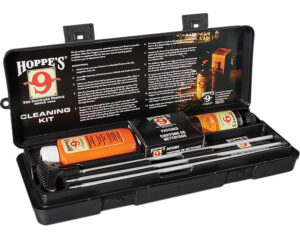 Hoppe's Premium Rifle & Shotgun Cleaning Kit with aluminum 3-piece rod and plastic storage case