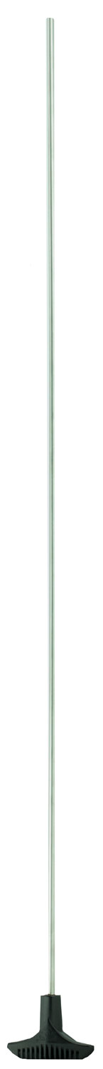 Hoppe's 1PSS one-piece benchrest stainless steel cleaning rod with swivel handle and slotted, slotted tips