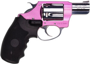 Charter Arms Chic Lady .38 Special 2-inch pink revolver with Crimson Trace laser grip