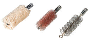 Hoppes 3-Pack Brush/Swab Kit 12 Gauge — bronze brush, tornado brush, cotton mop