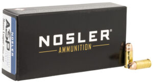 Nosler 9mm Luger 115 gr Jacketed Hollow Point ammunition 50-round box