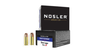 Nosler 9mm +P 124gr Bonded Performance Jacketed Hollow Point 20rd box