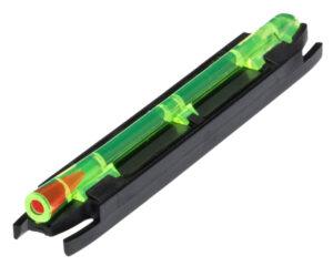 HiViz M400 magnetic shotgun front sight, black, fits .328-.437 in ribs, red/green fiber-optic LitePipes