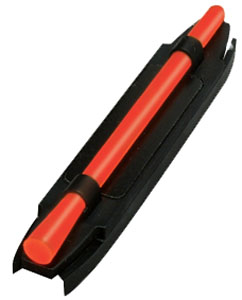 HiViz S300R S-Series magnetic shotgun front sight with red fiber optic on black polymer body