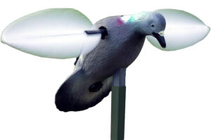 Mojo HW2410 Pigeon Decoy multi-color plastic with motion wings and three-piece mounting pole