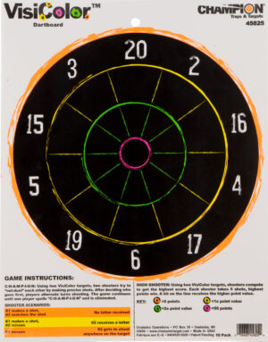 Champion Targets VisiColor 11x14 hanging paper dartboard targets 10 pack