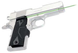 Crimson Trace LG-404G green Lasergrips for 1911 compact, black