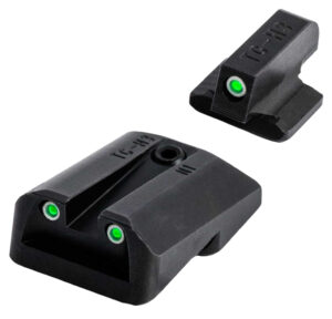 Truglo TG231N1 tritium front and rear night sights for 1911 (Novak .260/.450) in green