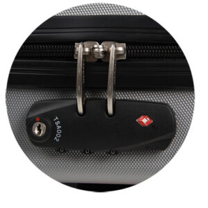 Bulldog BD580 grey double-molded pistol case with TSA lock and egg-crate foam