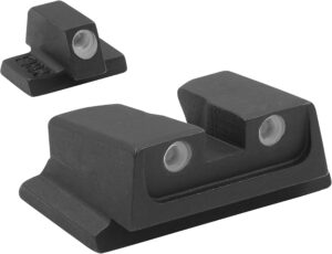 Meprolight Tru-Dot fixed night sight set for S&W M&P with green tritium and white outline