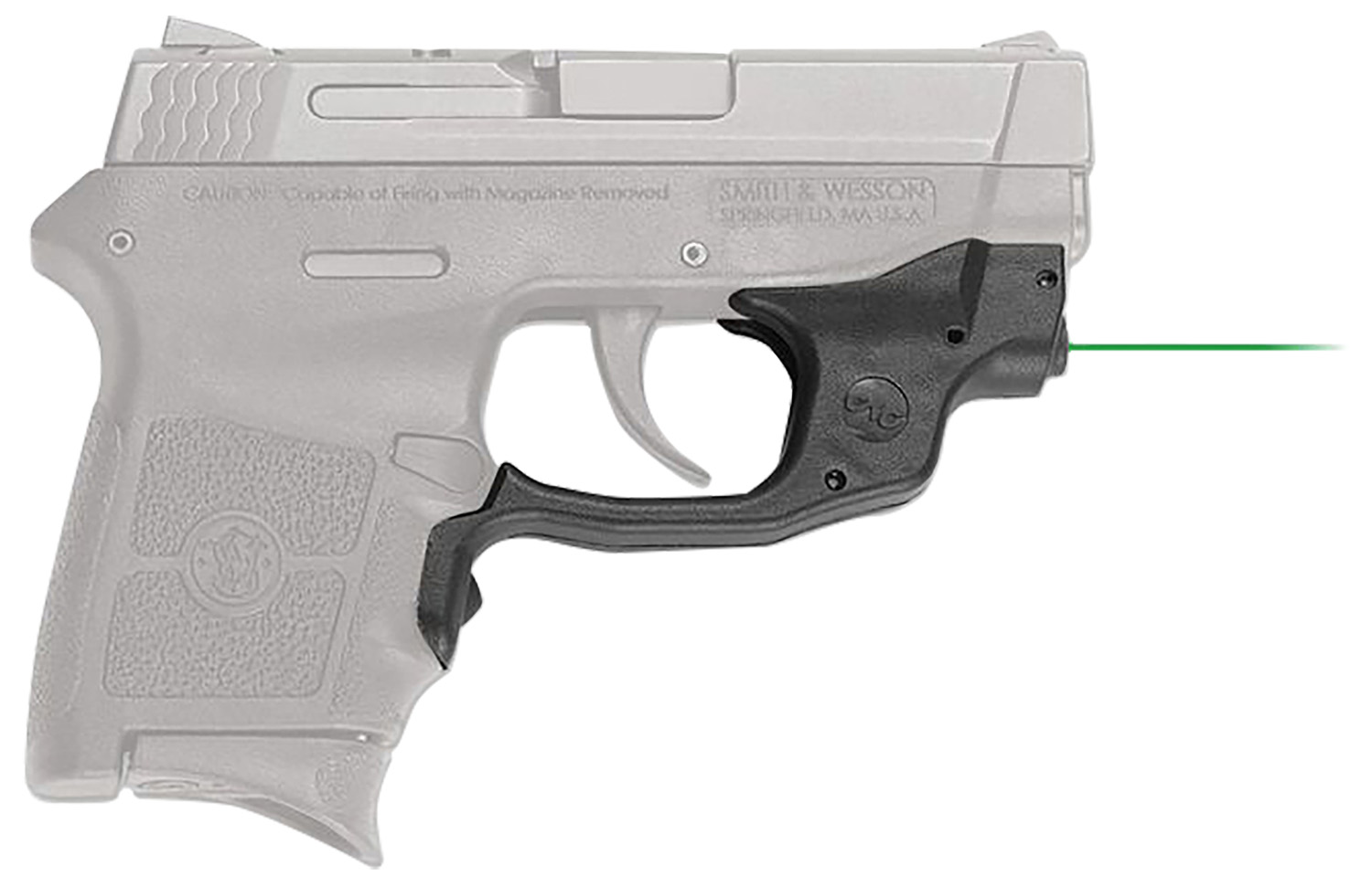 Crimson Trace Laserguard LG-454G green laser sight for S&W M&P Bodyguard .380 black polymer