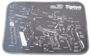 Tipton 558680 maintenance mat black/gray neoprene top with rubber back printed parts diagram