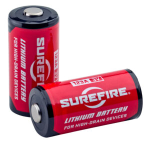 Surefire 6-pack CR123A lithium batteries 3.0V 1500 mAh clamshell