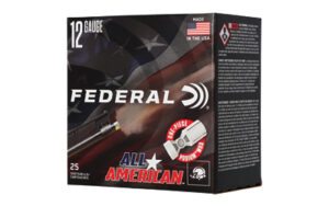 Federal All-American 12 Gauge 2-3/4in #8 lead shot 25-count box