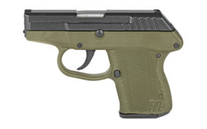 Kel-Tec P32 .32 ACP pistol 2.7 inch blued slide with OD green grips