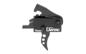 LANTAC E-CT1 3.5 lb curved single-stage trigger, black finish