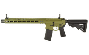 Noveske Gen4 N4 rifle in green Cerakote with 13.7" pinned barrel and 30-round magazine