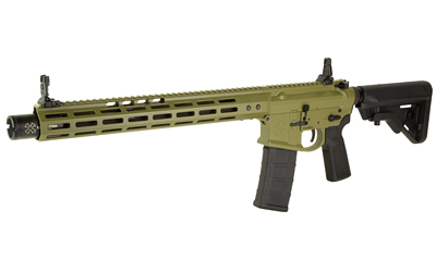 Noveske Gen4 N4 rifle in green Cerakote with 13.7" pinned barrel and 30-round magazine