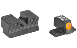 Trijicon HD Night Sights for Sig P220/P229 with orange front outline and three-dot tritium illumination