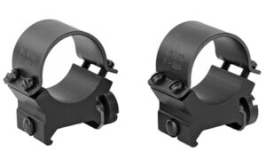 Weaver Sure Grip detachable scope rings 1-inch high matte black 1-inch tube