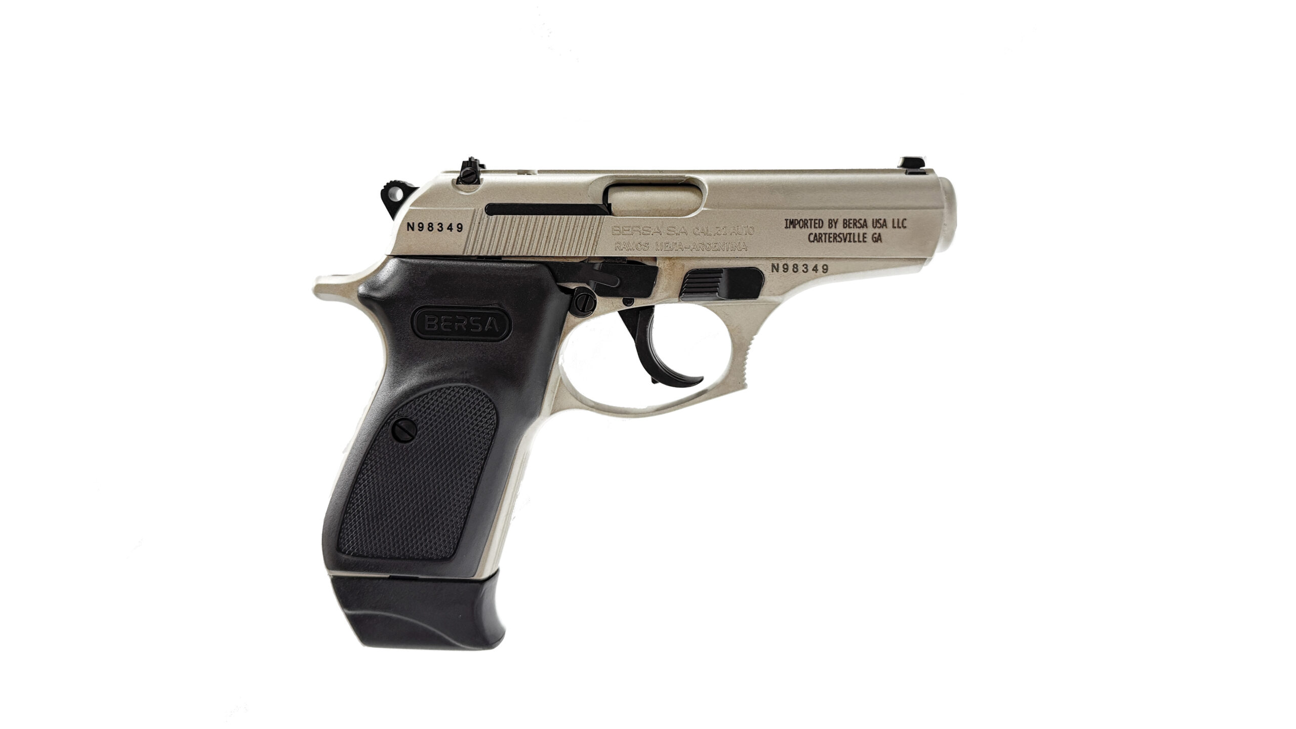 Bersa Thunder 32 Nickel — .32 Auto (ACP), 10+1