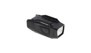 Crimson Trace RailLight pistol-mounted rail light in black with red and white LEDs