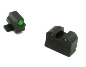 Sig Sauer X-Ray3 suppressor-height day/night sights with green tritium and black steel frame
